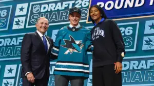 McKenna shares emotional night with family, goes No. 1 to Maple Leafs in 2026 Draft - NHL.com