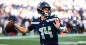 Seahawks QB Darnold (hip) exits after opening drive vs. Patriots