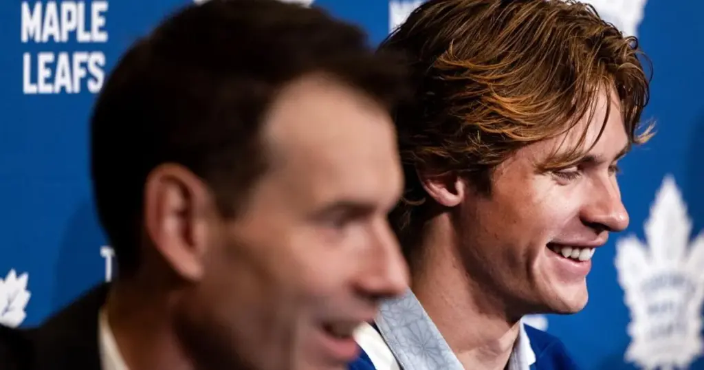Maple Leafs' McKenna opens camp on line with Tavares, Nylander
